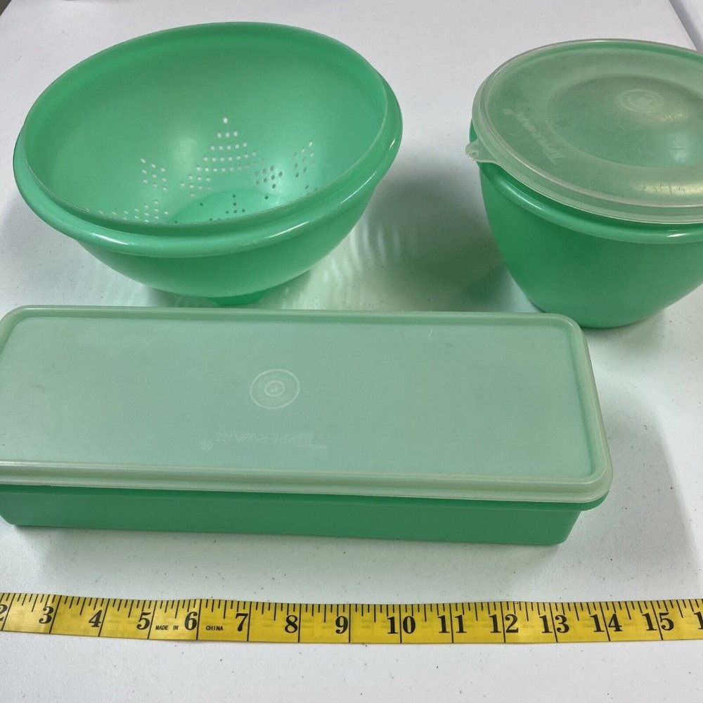 Vintage Jadeite Tupperware Lot Of 3